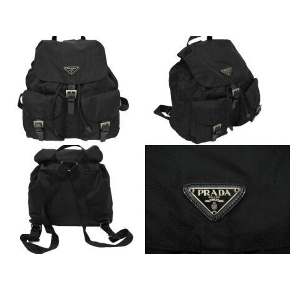 Prada Backpack Daypack Double Pockets Triangle Lo… - image 2
